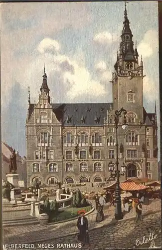 Verlag Tucks Oilette Nr. 605 B Wuppertal-Elberfeld Neues Rathaus / Verlage /
