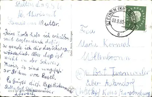 Liederkarte O Schwarzwald O Heimat Schwarzwaldhaus Kat. Musik