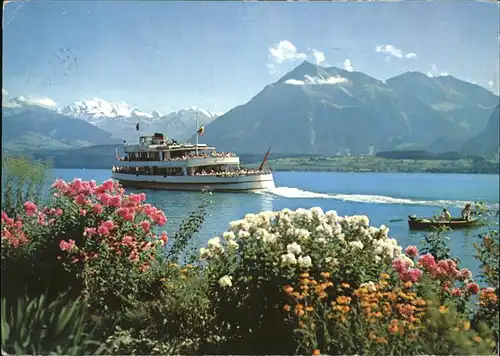 Dampfer Binnenschifffahrt Thunersee Bluemlisalp Niesen Kat. Schiffe