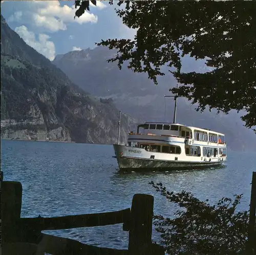 Schiffe Winkelried Ruetli Vierwaldstaettersee Kat. Schiffe