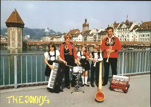 Musikanten The Jonnys Alphorn Akkordeon Trompete Geige Kat. Musik