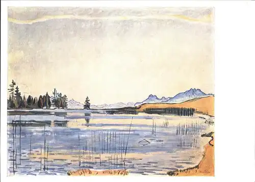 Hodler Ferdinand Nr. 103 Montanasee Kat. Kuenstlerkarte