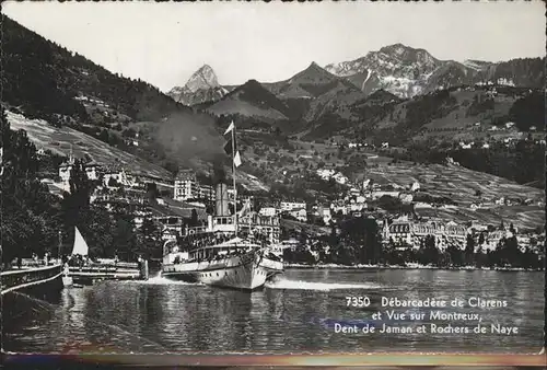 Dampfer Binnenschifffahrt Montreux Dent de Jaman Rochers de Naye Kat. Schiffe