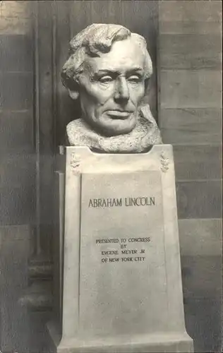Politiker Abraham Lincoln Denkmal New York Kat. Politik