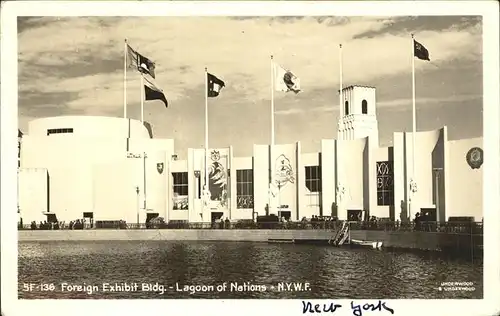 Exhibition Foreign Building Lagoon of Nations Worlds Fair New York  Kat. Expositions