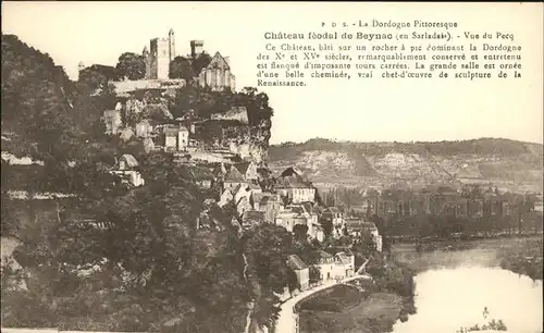 Beynac et Cazenac La Dordogne Pittoresque Chateau feodal de Beynac Kat. Beynac et Cazenac
