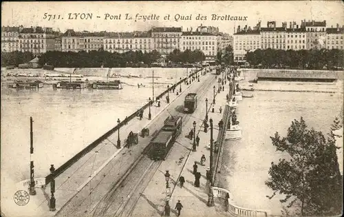 Lyon France Pont  Lafayette et Quai des Brotteaux Kat. Lyon