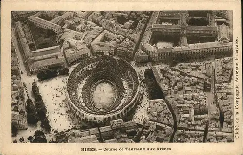 Nimes Course de Taureaux aux Arenes Kat. Nimes