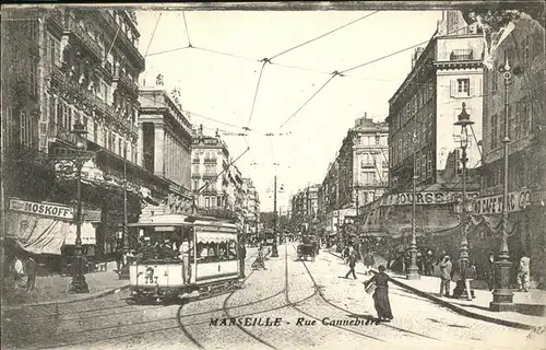 Marseille Rue Cannebiere Kat. Marseille