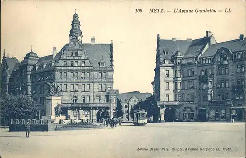Metz Moselle Avenue Gambetta Kat. Metz