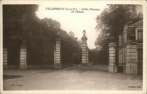 Villepreux Grille d honneur du Chateau Kat. Villepreux