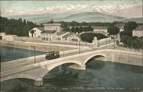 Grenoble La Citadelle et les Alpes Kat. Grenoble