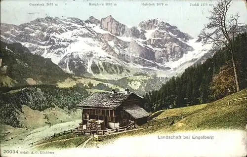 Engelberg OW Landschaft Alpen Huette Kat. Engelberg