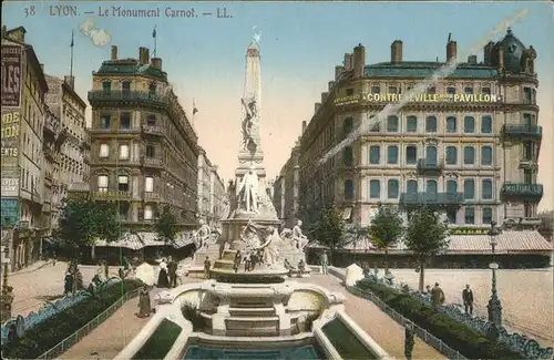 Lyon France Le Monument Carnot Kat. Lyon