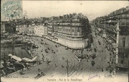 Marseille Rue de la Republique Kat. Marseille