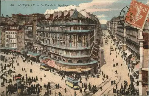 Marseille Rue de la Republique Kat. Marseille