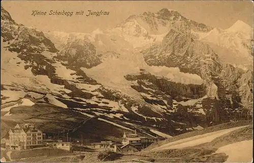 Scheidegg BE Kleine Scheidegg mit Jungfrau Kat. Scheidegg