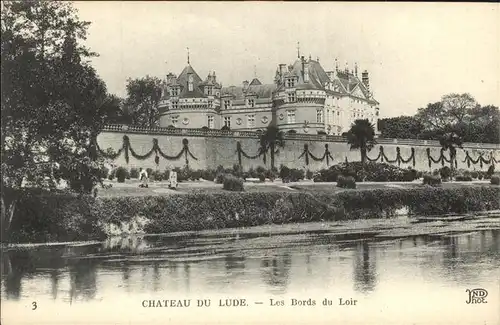 Le Lude Chateau du Lude Les Bords du Loir Kat. Le Lude