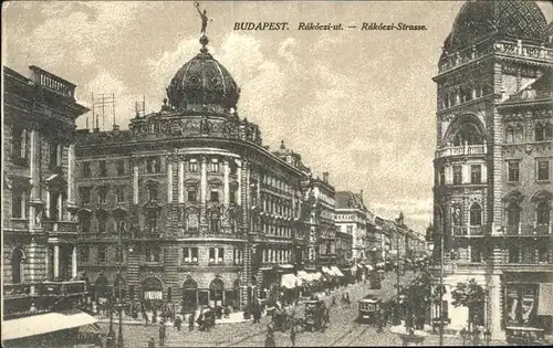 Budapest Rakoczi Strasse Kat. Budapest