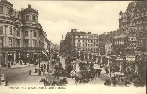 London The Strand and Charing Cross Kat. City of London