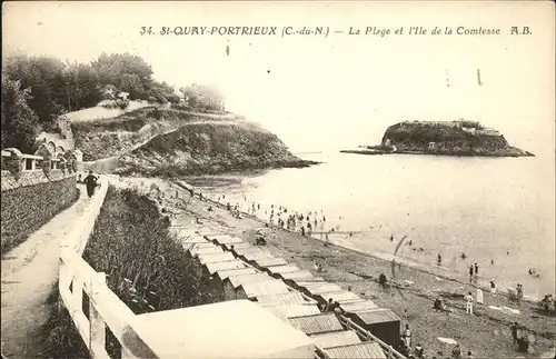 Saint Quay Portrieux Le Plage et Ile de la Comtesse Kat. Saint Quay Portrieux