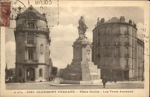 Clermont Ferrand Puy de Dome Place Delille Les Trois Avenues Kat. Clermont Ferrand