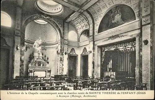 Alencon Interieur de la Chapelle Sainte Therese de l Enfant Jesus Kat. Alencon