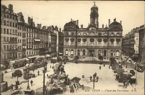 Lyon France Place des Terreaux Kat. Lyon