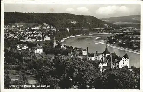 Waldshut Tiengen Rhein mit Waldschloss Kat. Waldshut Tiengen