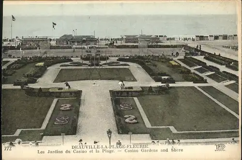 Deauville Plage Fleurie Les Jardins du Casino et la Plage Kat. Deauville