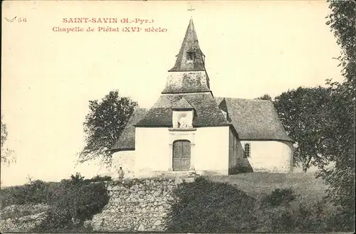 Saint Savin Hautes Pyrenees Chapelle de Pletat Kat. Saint Savin