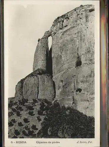 Ronda Andalucia Gigantes de piedra Kat. Ronda