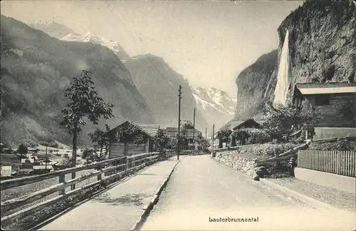 Lauterbrunnental Ansicht Kat. Lauterbrunnen