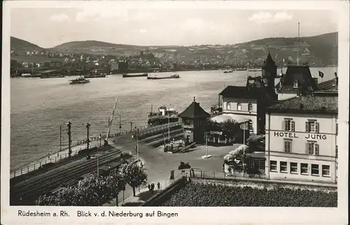 Ruedesheim Rhein Blick auf Bingen Feldpost Kat. Ruedesheim am Rhein