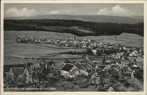 Catterfeld und Altenbergen Gesamtansicht Feldpost Kat. Leinatal