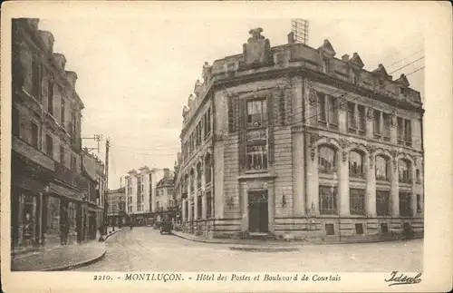 Montlucon Hotel des Postes et Boulevard de Courtais Kat. Montlucon