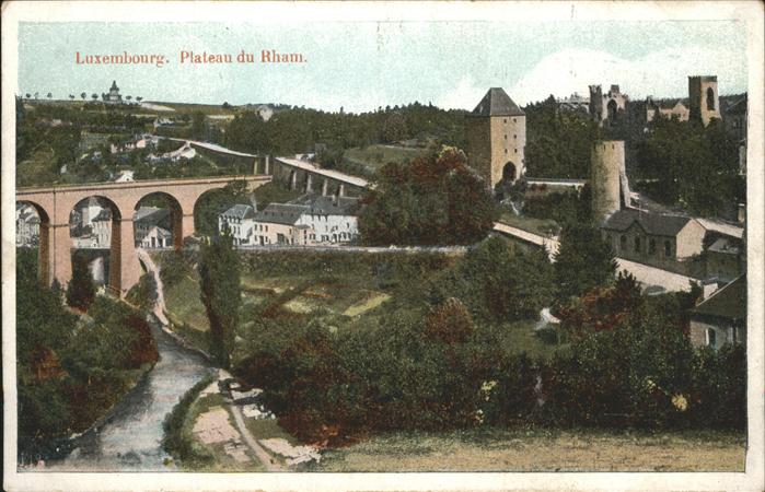 Luxembourg Luxemburg Plateau du Rham viaduc tour Viadukt Turm Feldpost