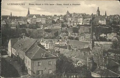 Luxembourg Luxemburg Rham Grund et Ville haute Oberstadt / Luxembourg /