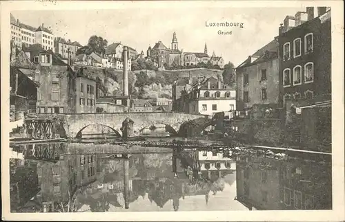 Luxembourg Luxemburg Grund Bruecke / Luxembourg /