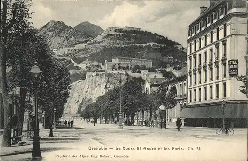 Grenoble Cours St. Andre et les Forts Kat. Grenoble