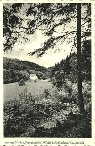 Horhausen Westerwald Sommerfrische im Grenzbachtal Muehle Kat. Horhausen (Westerwald)