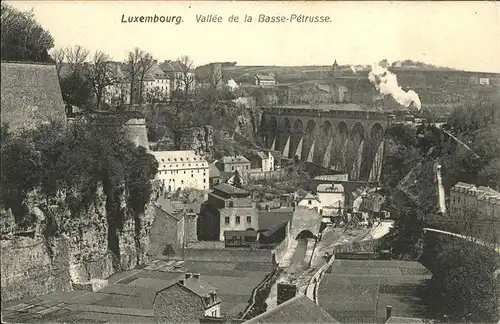 Luxembourg Luxemburg Vallee de la Basse Petrusse viaduc Viadukt / Luxembourg /
