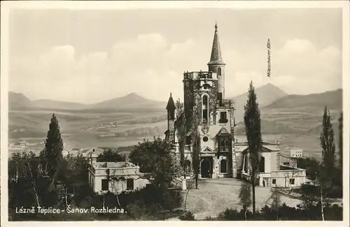 Lazne Teplice nad Becvou Sanov Rozhledna Kirche Kat. Bad Teplitz