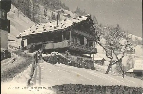 Champery Chalet en Hiver Kat. Champery