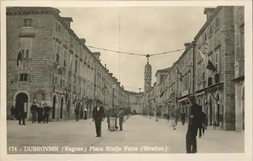 Dubrovnik Ragusa Placa Kralja Petra Stradun Kirche