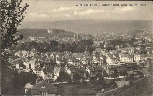 Winterthur Totalansicht vom Baeumli aus Kat. Winterthur