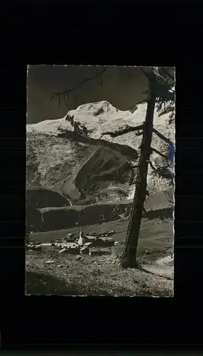 Saas Fee Blick auf Alphubel Feegletscher Kat. Saas Fee