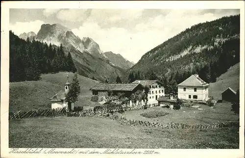 Weissbach Lofer Hirschbuehel Kapelle Muehlsturzhorn / Weissbach bei Lofer /Pinzgau-Pongau