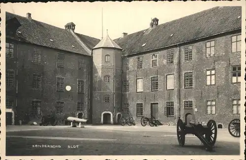 Sonderborg Slot Schloss Kanone Kat. Sonderborg