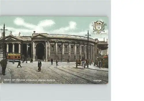 Dublin Ireland Bank of Ireland College Green tram / United Kingdom /